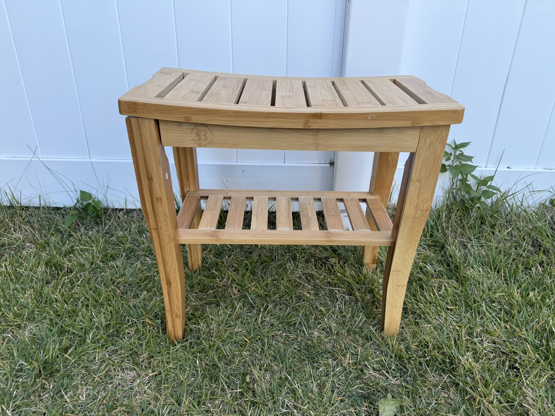 Small Bamboo spa style Stool