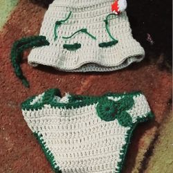 Crochet Fisherman's Outfit/ 2 Additional Out 