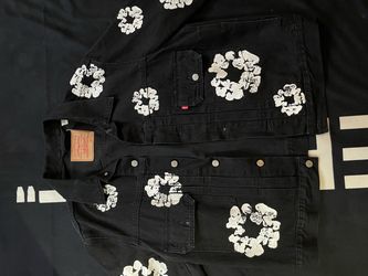 FULL SET Denim Tears x Levi's Black Denim Jacket
