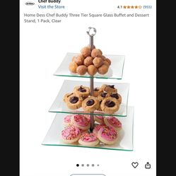 Glass Dessert Stand 
