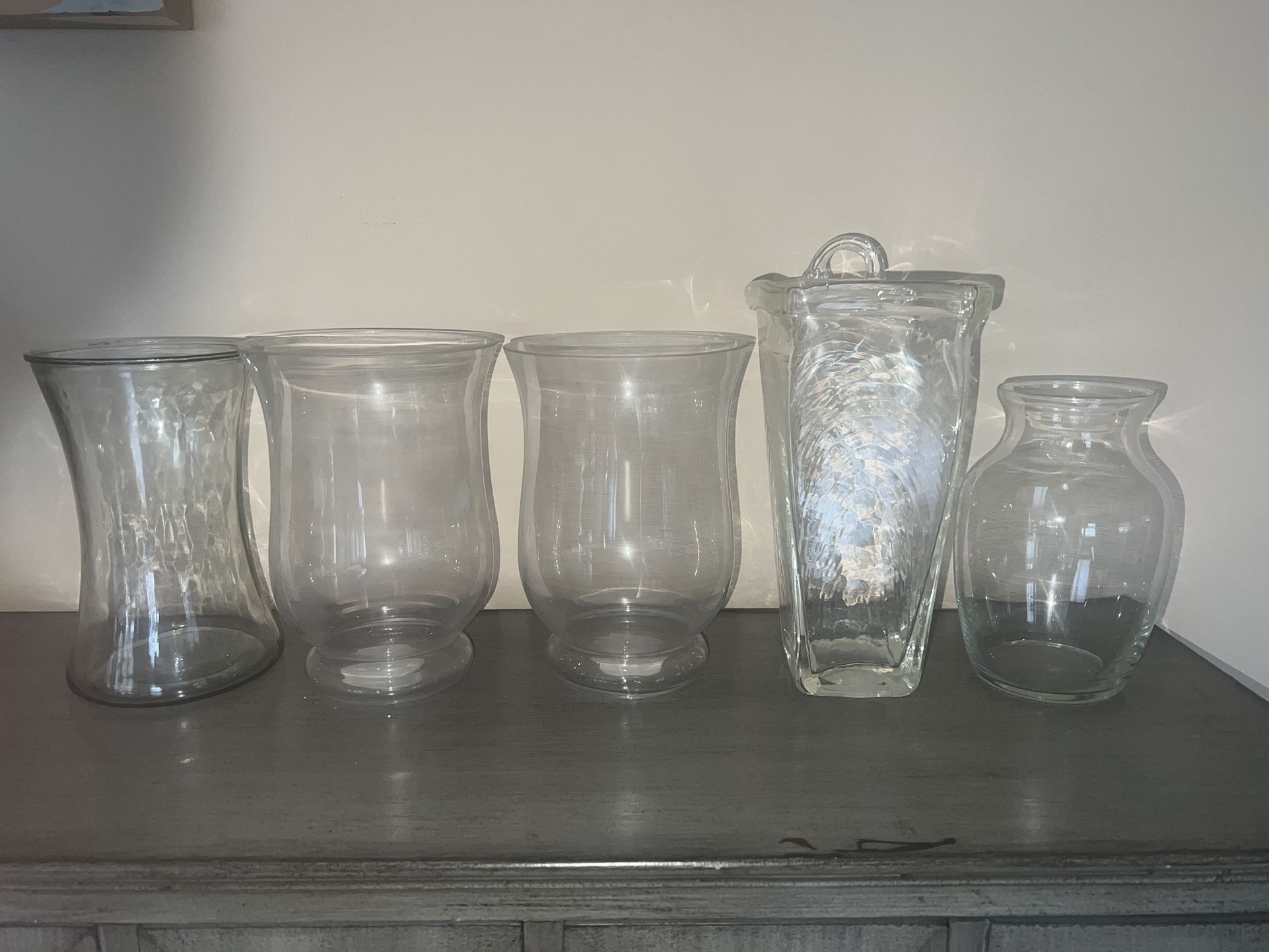 5 Flower Vases Individual Vase Total Of 5 Gardening Flowers Roses