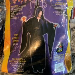 Halloween Black Costume black Robe 