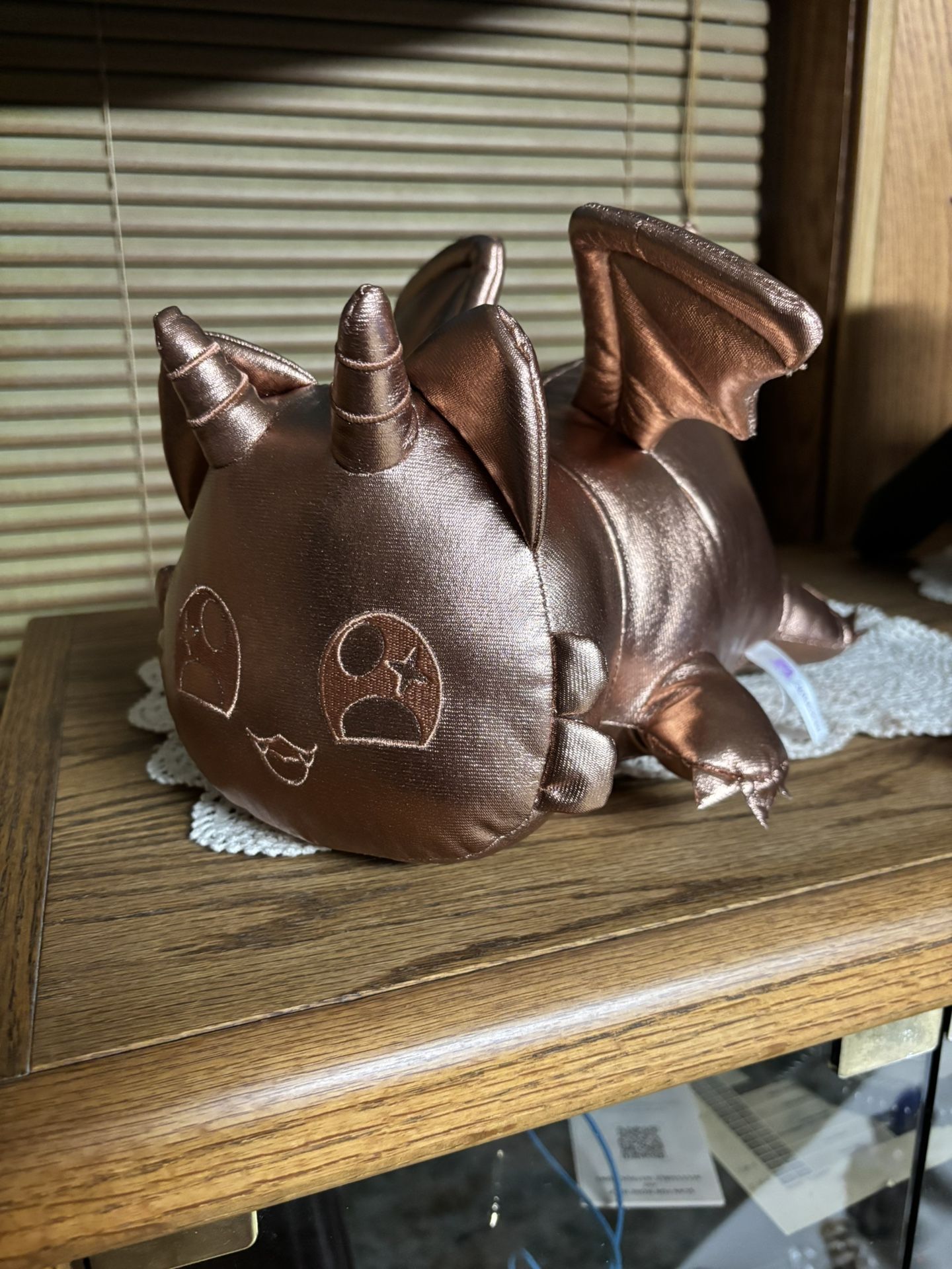 Aphmau Meemeows gemstone dragon plush 11” Bronze dragon cat