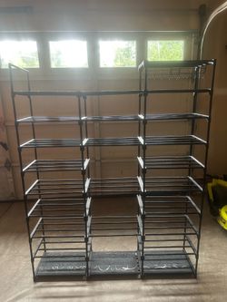 Shoe rack hold 46 pairs shoes