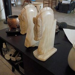 Marble? Trojan Horse Statues