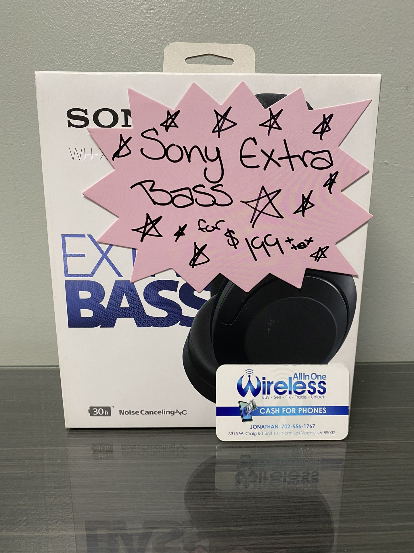 Sony WH-XB910N EXTRA BASS Noise Cancelling Headphones