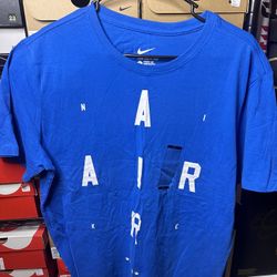 Nike air blue tee shirt size large men’s brand new with tags  