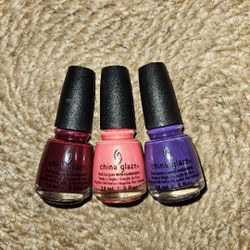 China Glaze Nail Polish Wine Down for What? Pink Plumeria Mix and Mingle Nail Laquer 