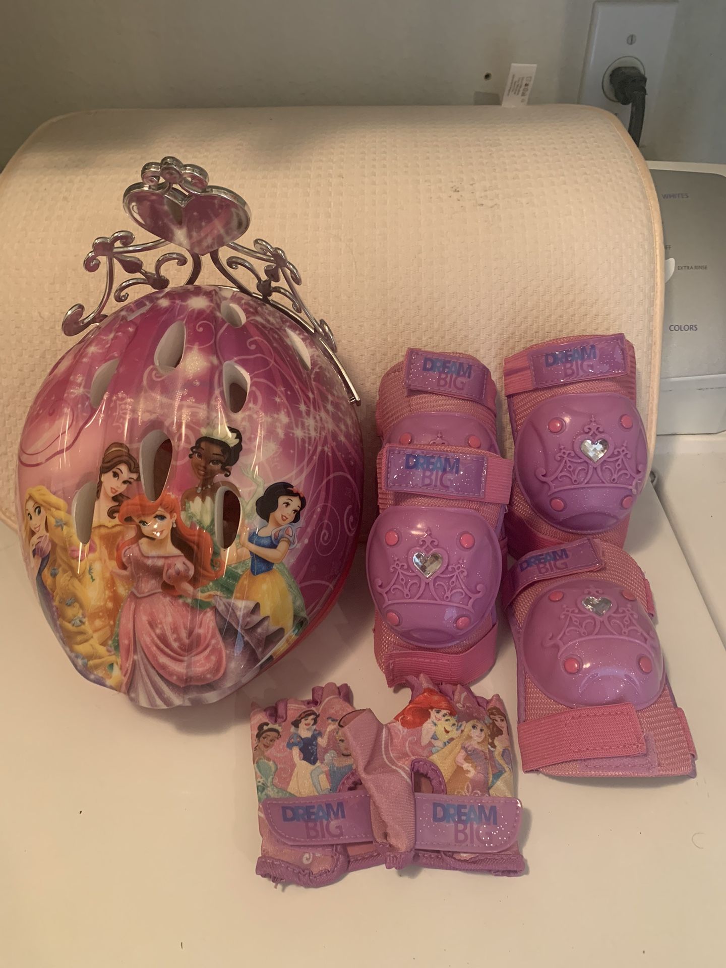 Girls Bike Helmet And Pads