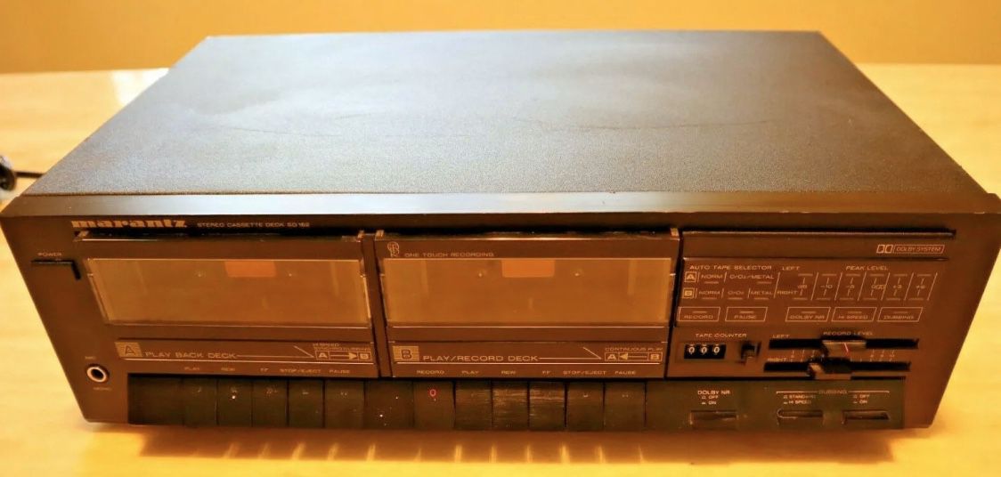 Vintage MARANTZ Stereo Dual Cassette Deck SD 162 Very Rare