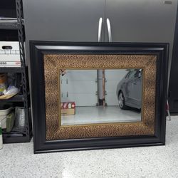Leopard Print Framed Mirror 
