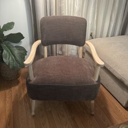 Corallina Upholstered Wooden Accent Chair Brown - Threshold™ designed with Studio McGee