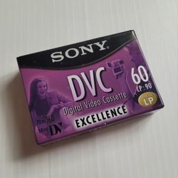 Sony DVC Mini-DV60 (LP 90) EXCELLENCE 60 Min Blank Tape New Sealed 
