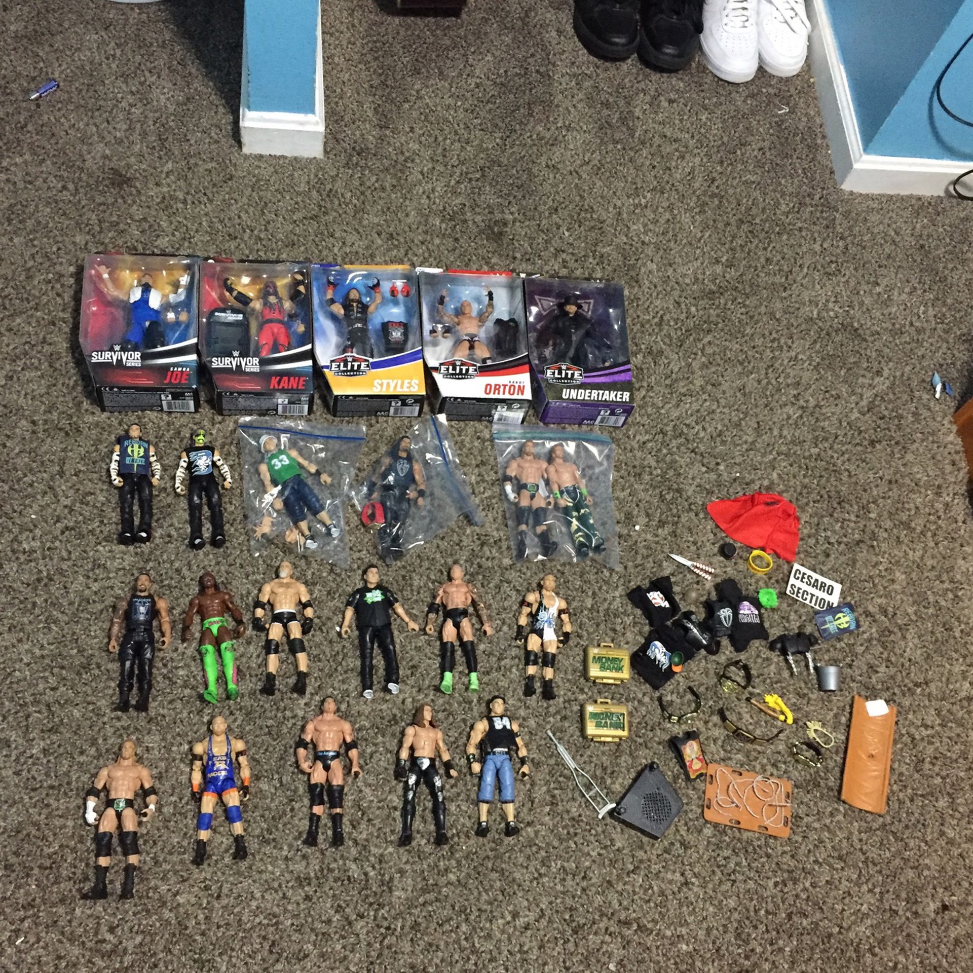 Lot of WWE figures