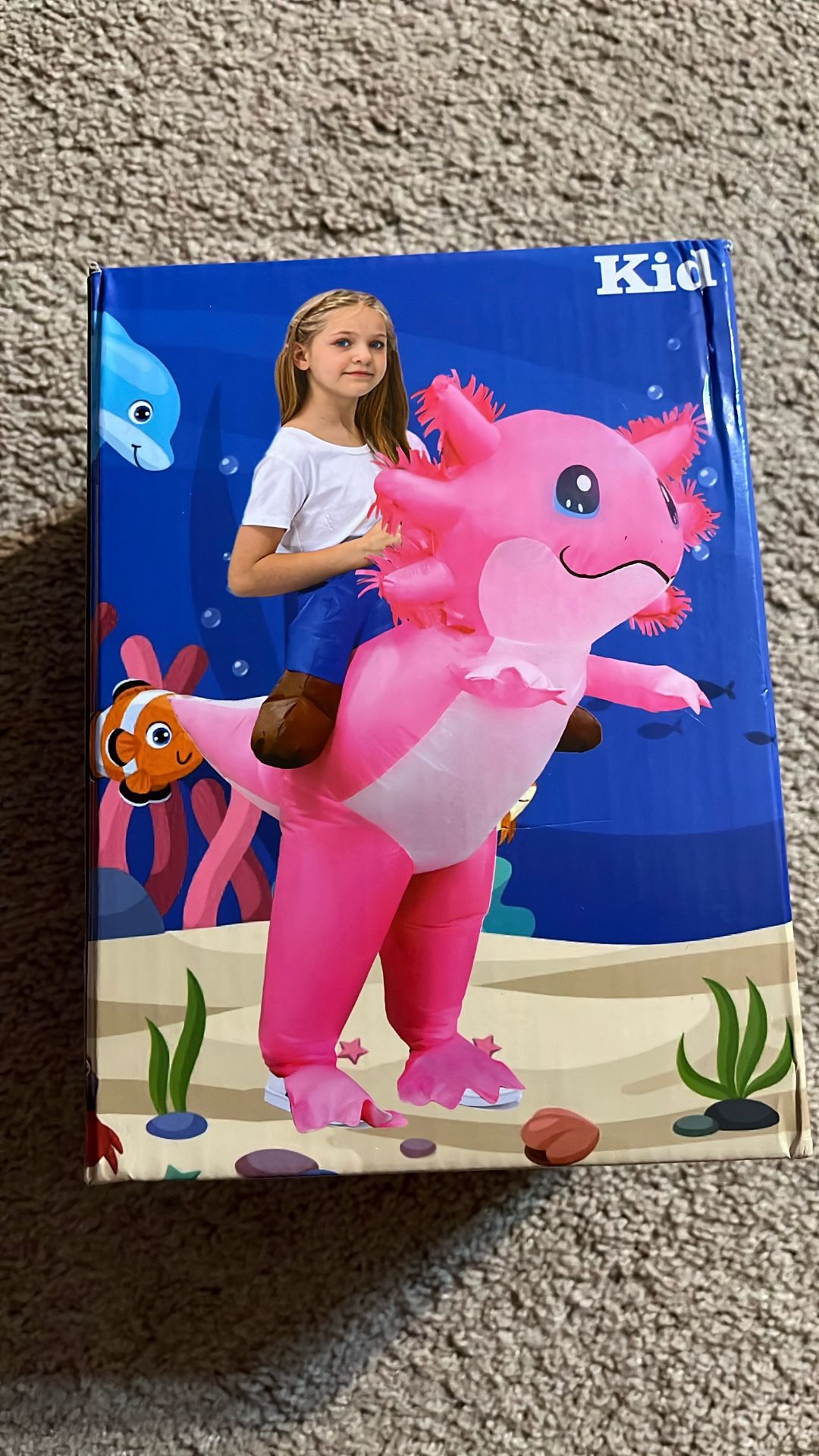 Inflatable axolotl Costume
