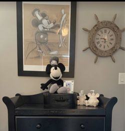 Steam Boat Willie Picture and Clock