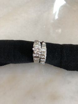 Ring; size 8; silver