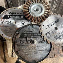 Skil saw blades also Will brush for grinder