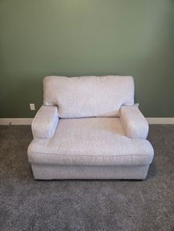 Cream oversized armchair