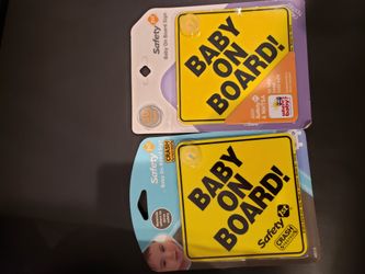 Baby On Board Signs - Lot of 2 - Brand New