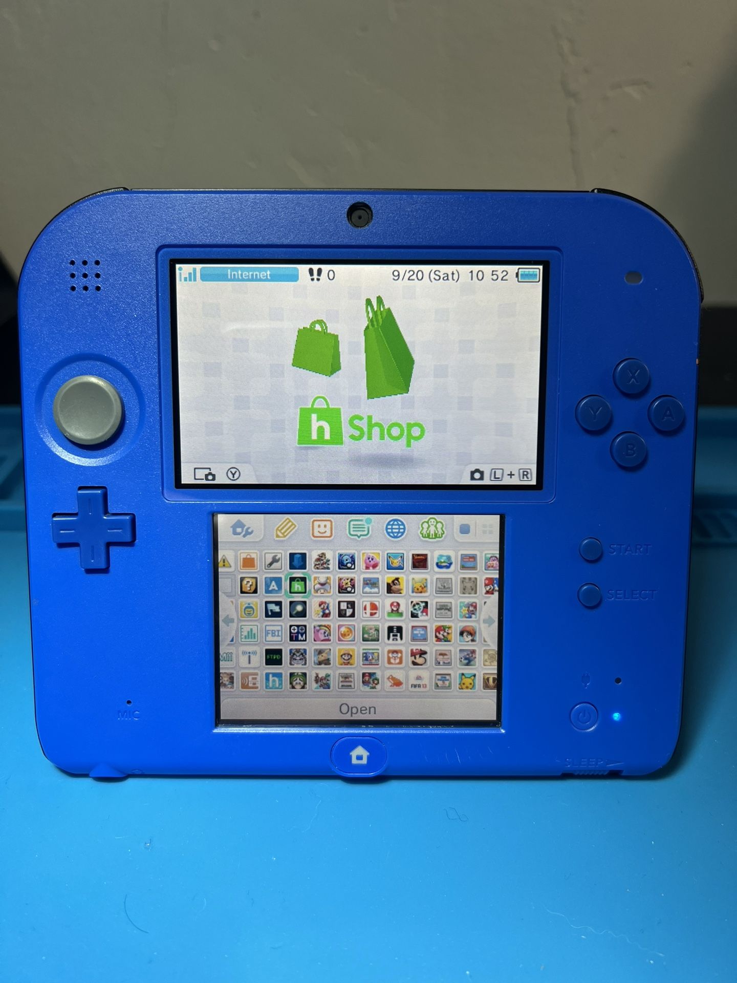 Blue And Black Nintendo 2DS w/ hShop