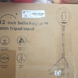 12 - Inch Selfie Ring Light With Tripod Stand