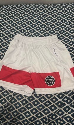 Nike EYBL Basketball Shorts White Red
