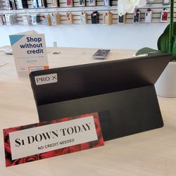 Microsoft Surface Pro X 128GB - $1 Down Today - NO CREDIT Needed