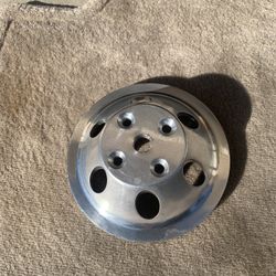 Aluminum 1-Groove Chrome Water Pump Pulley