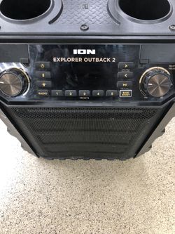 ION EXPLORER OUTBACK 2 BLUETOOTH RESISTANT SPEAKER SYSTEM for Sale