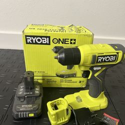 RYOBI ONE+ 18V Cordless 3/8 in. Drill/Driver Kit with 1.5 Ah Battery and Charger