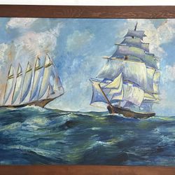 Ships On The Cape Painting 