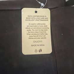 Leather computer case back brand new