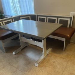 Dining Table Breakfast Nook Solid Wood