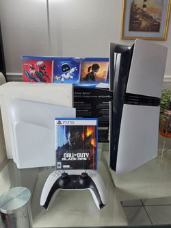 PLAYSTATION 5 PRO CON LECTOR DE DISCO + UN JUEGO/ ACEPTO CAMBIO POR PS5 Y DINERO