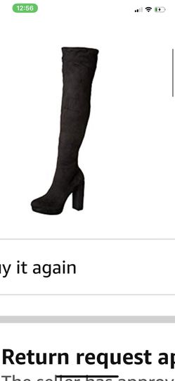 Madden Girl suede thigh high boots Brand New in box Size 10