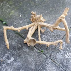 Large Driftwood Bird Stand