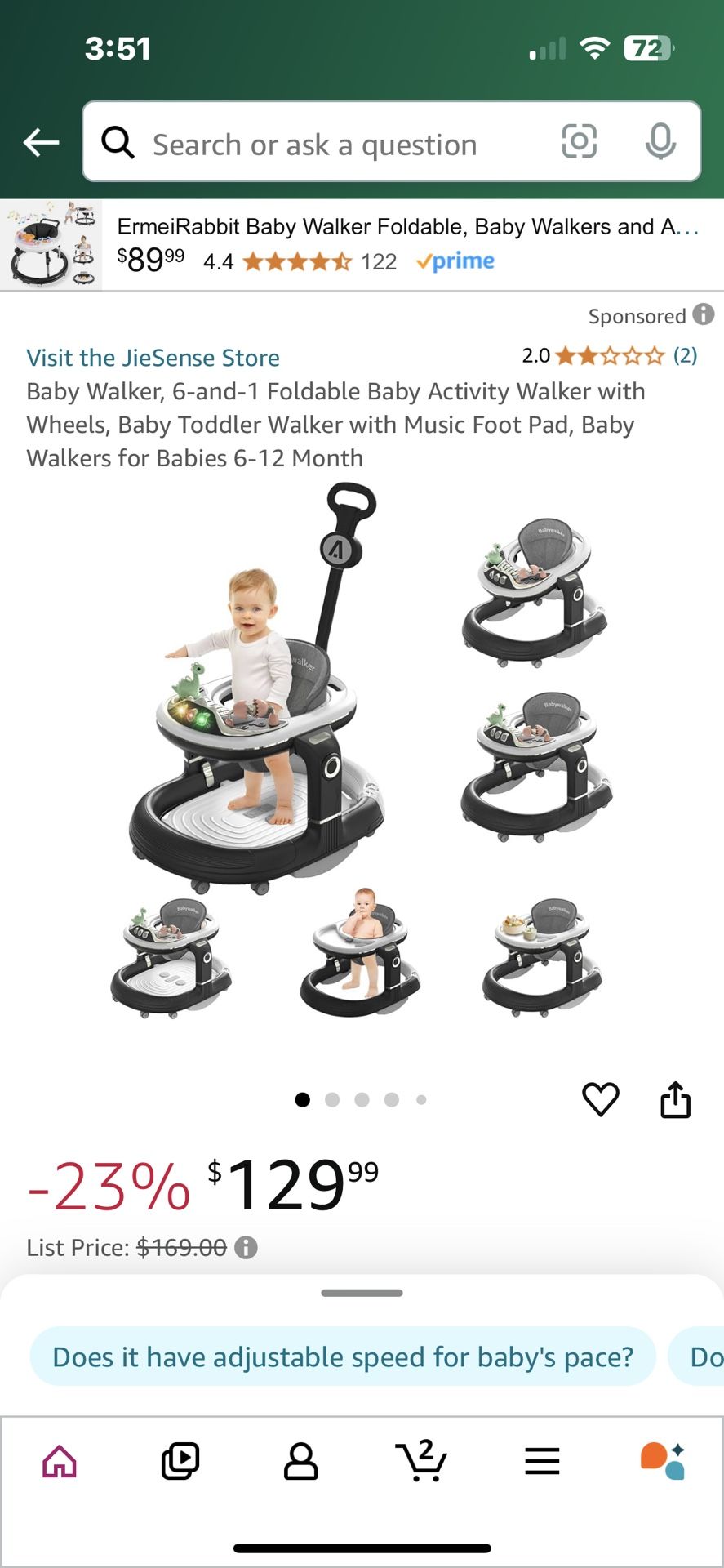 Baby play stroller