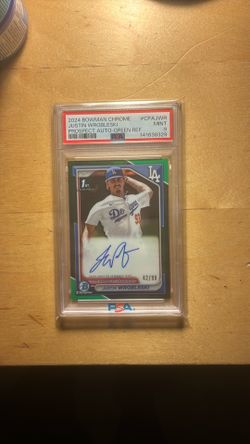 2024 Bowman Chrome Justin Wrobleski Auto PSA 9 /99