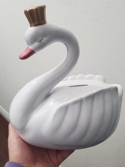 Swan Piggy Bank