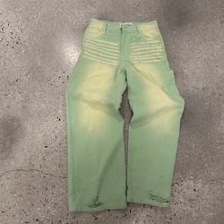 Ig Brand Green Rhinestone Jeans