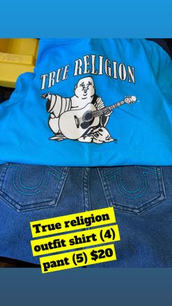 True Religion Outfit Shirt Size 4 And Pants 5 $20