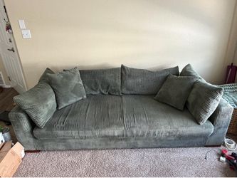 Green Corduroy Couch