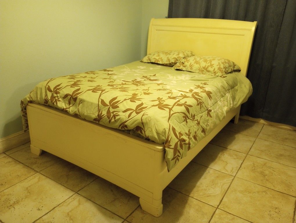 Bed Frame Matress And Dresser