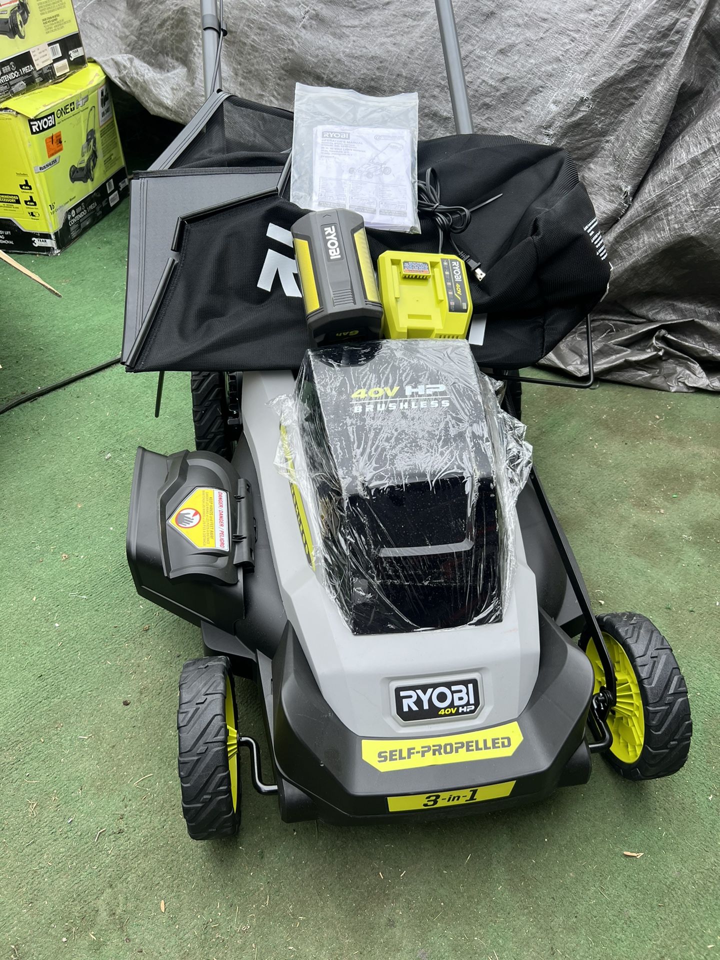 RYOBI 40V HP Brushless 20 Cordless Electric Battery Walk