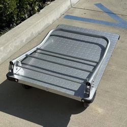 New In Box 1600 Lbs Capacity Commercial Grade 36x24 Inch Platform Foldable Flatbed Push Cart Dolly Heavy Duty Wheels 