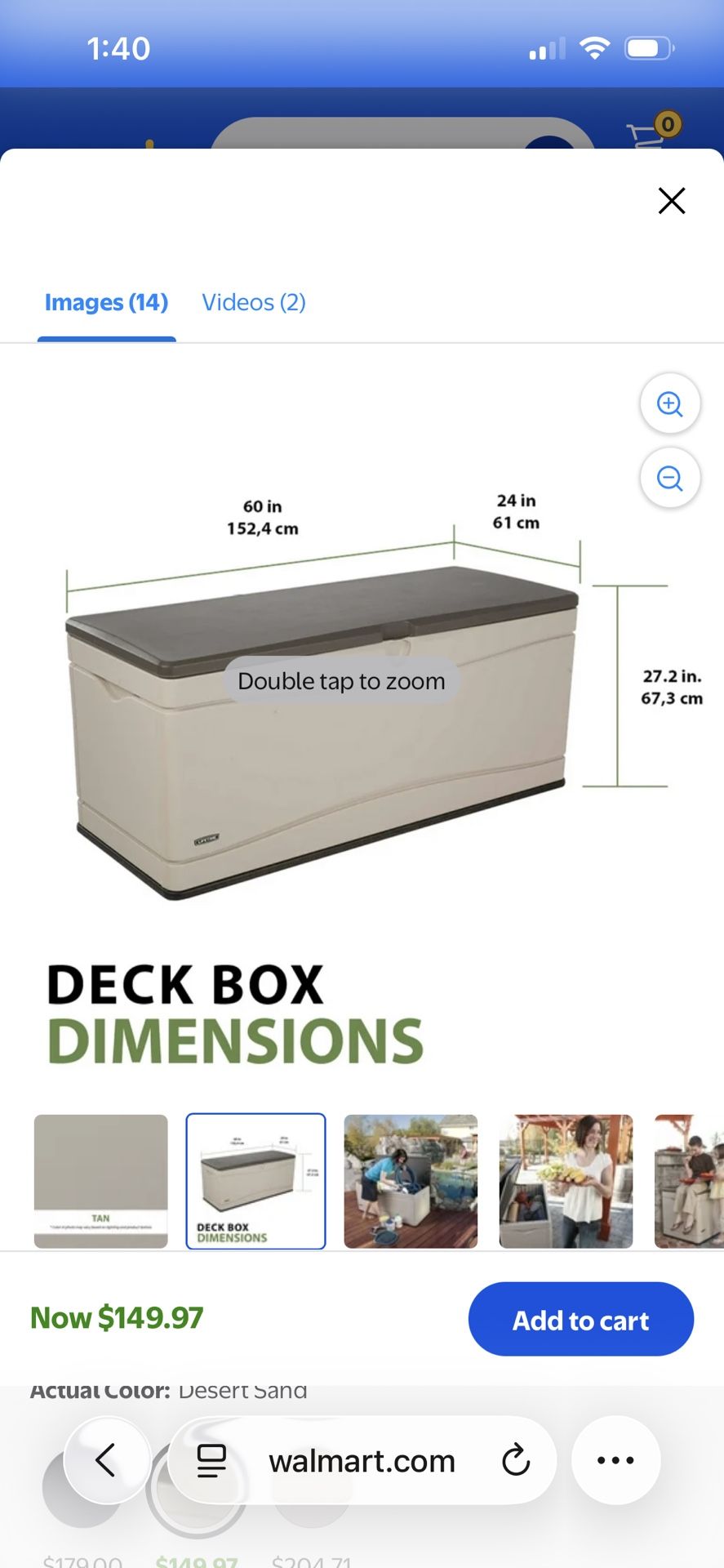 Lifetime Deck Box NEW