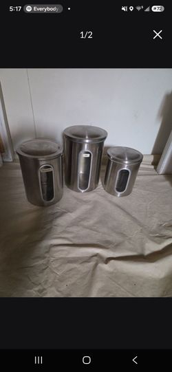 Stainless Steel Canister Set of 3