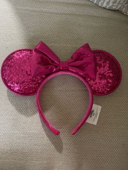 disney pink sequins ears
