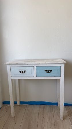 Rustic Farmhouse style entry console table with drawers